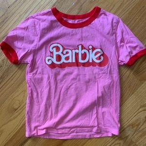 Barbie Logo Ringer T Shirt
